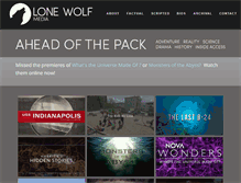Tablet Screenshot of lonewolfmedia.com